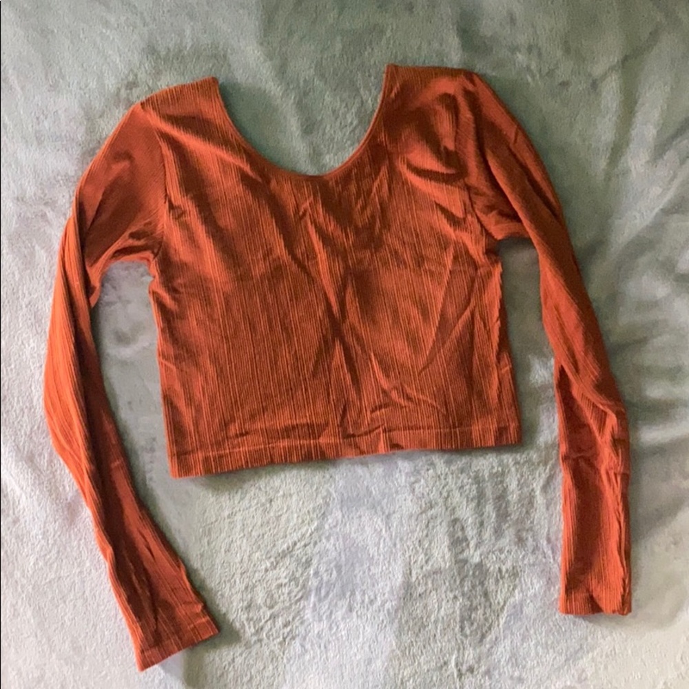 Burnt orange crop top never worn